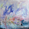 Landscape with purple cloud